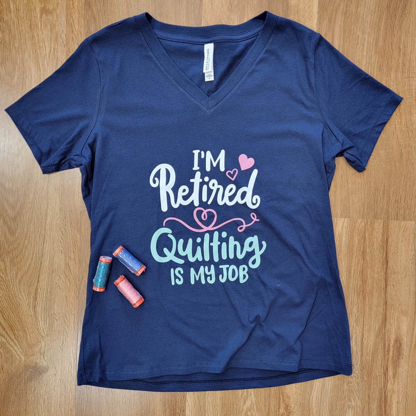Quilt-Tees - I'm Retired, Quilting is My Job