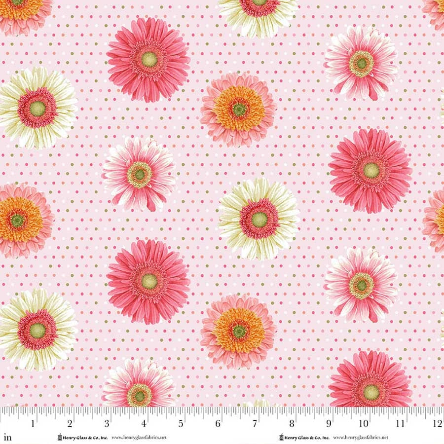 Bloomscape Set Flowers Pink/Multi Fabric | Henry Glass