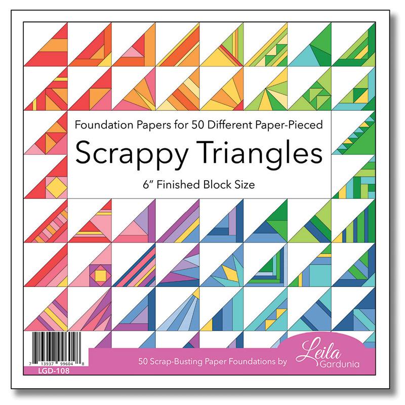 Scrappy Triangle Foundation Paper - 6" x 6"