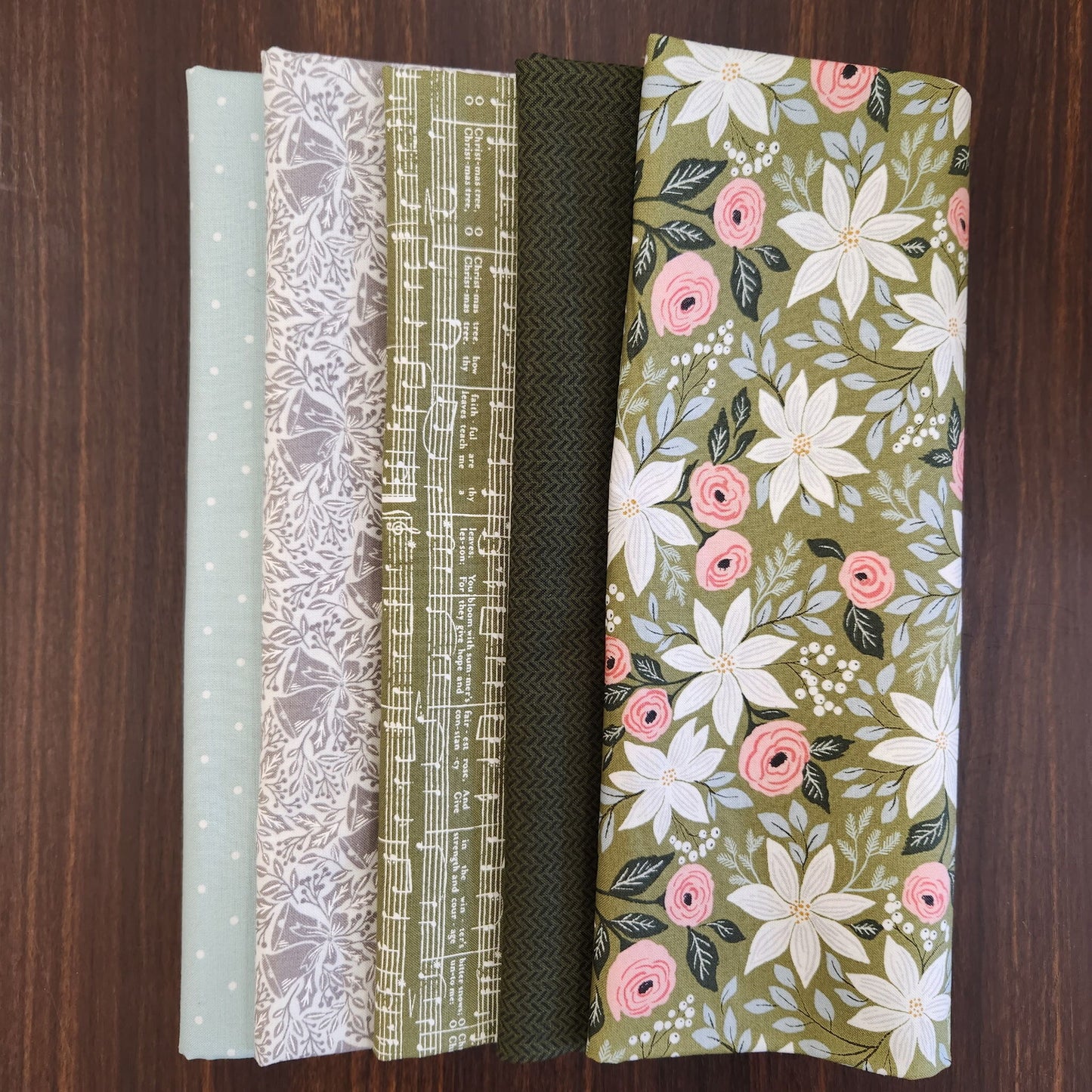 Berry & Pine 5 Yard Bundle - Lt. Green