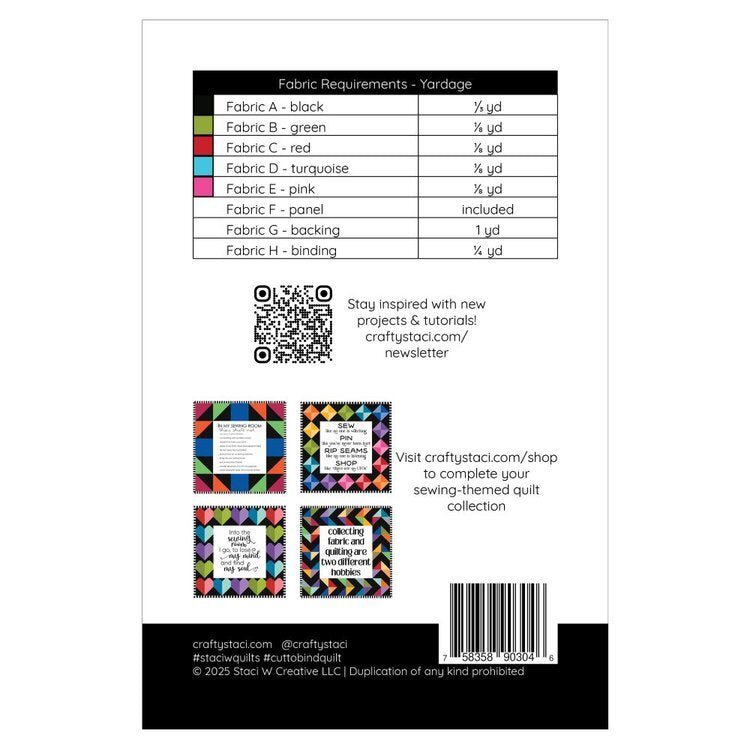 Cut to Bind Quilt Pattern