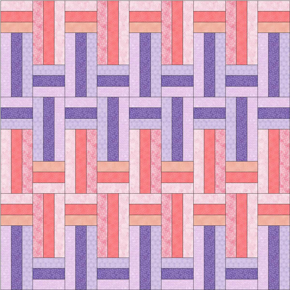 Dash It All Throw PDF 6 Pack Pattern (6) or (3 + 3)