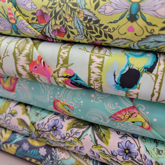 Full Moon Forest II Half Yard Bundle - (5) Green