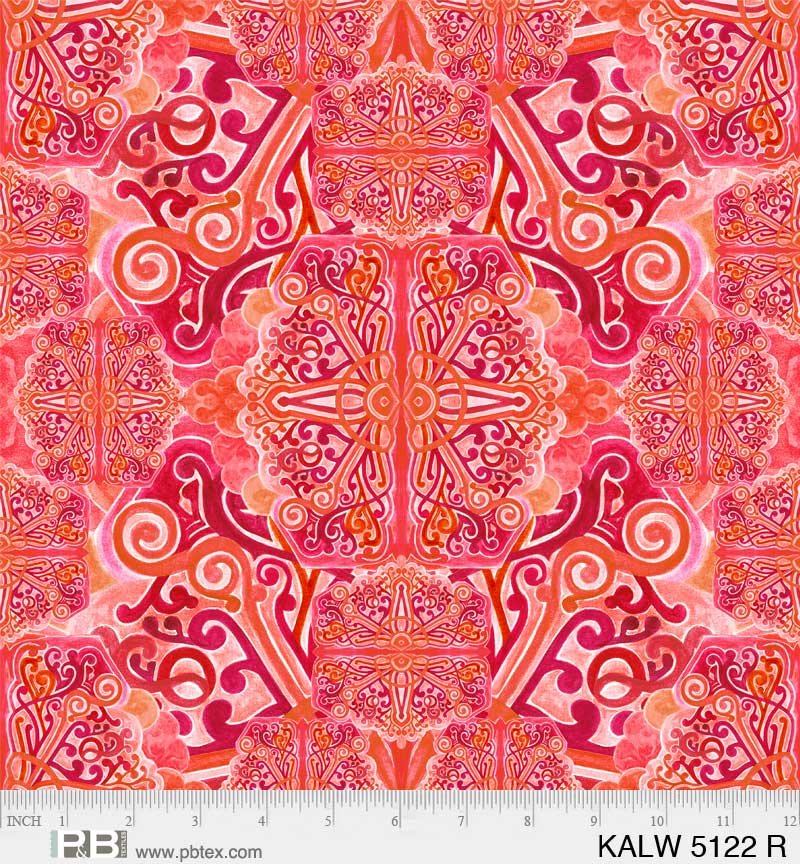 108" Kaleidoscope Red