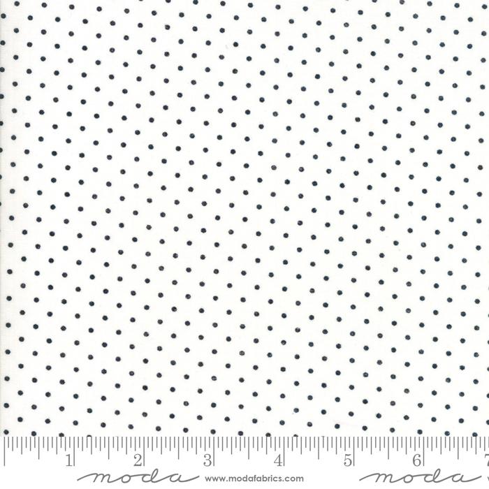 Essential Dots White Black 8654 57 Moda Dots #1