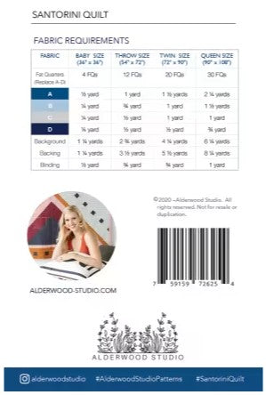 Santorini Quilt Pattern - Pre-Order