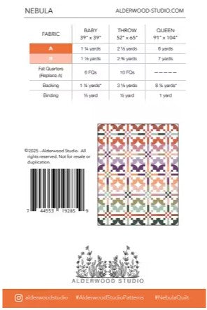 Nebula Quilt Pattern - Pre-Order