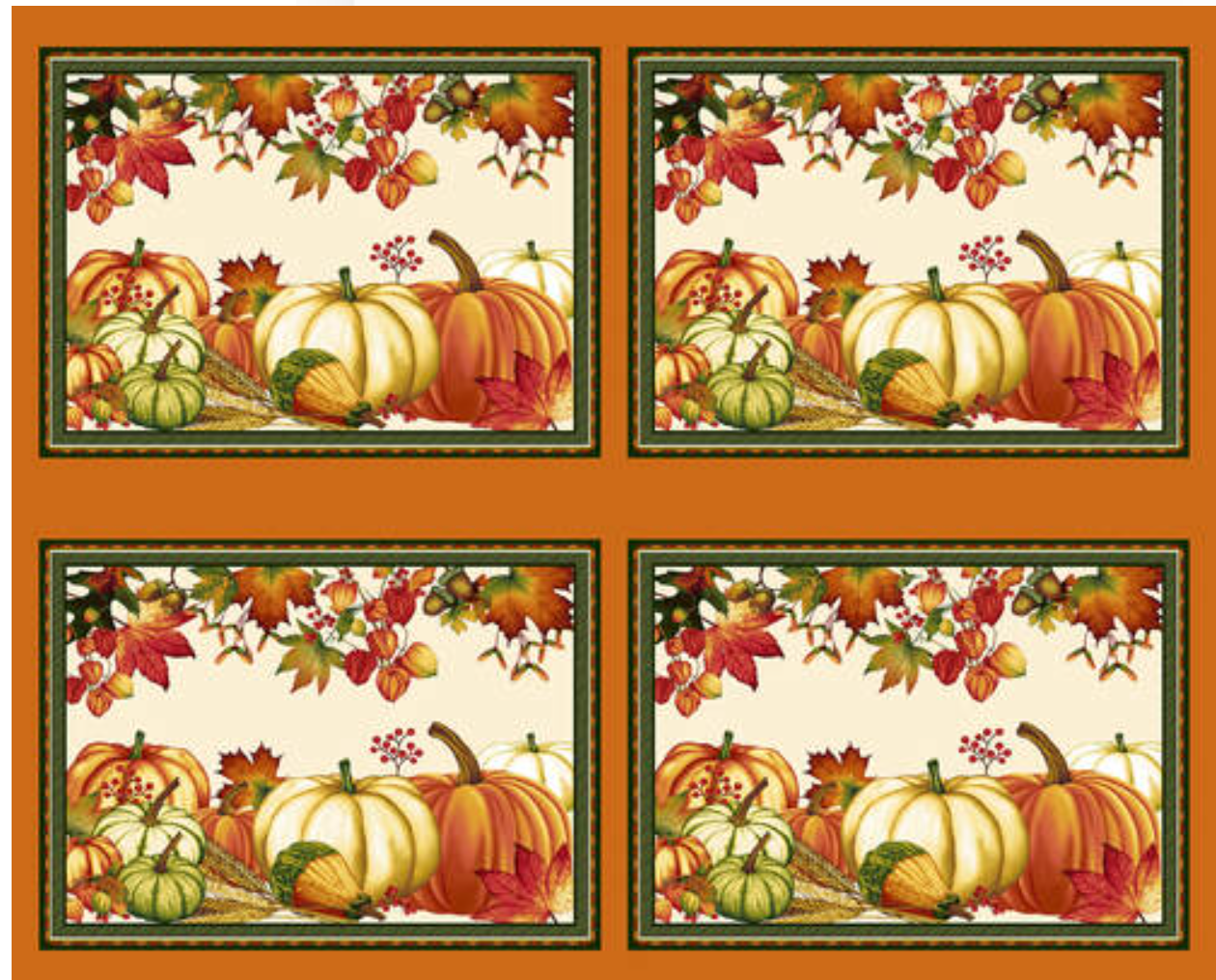 Autumn Flourish - Placemat Kit