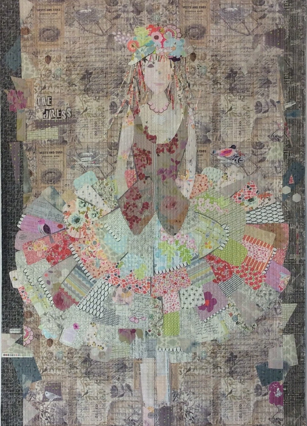 The Dress Collage Pattern by Laura Heine