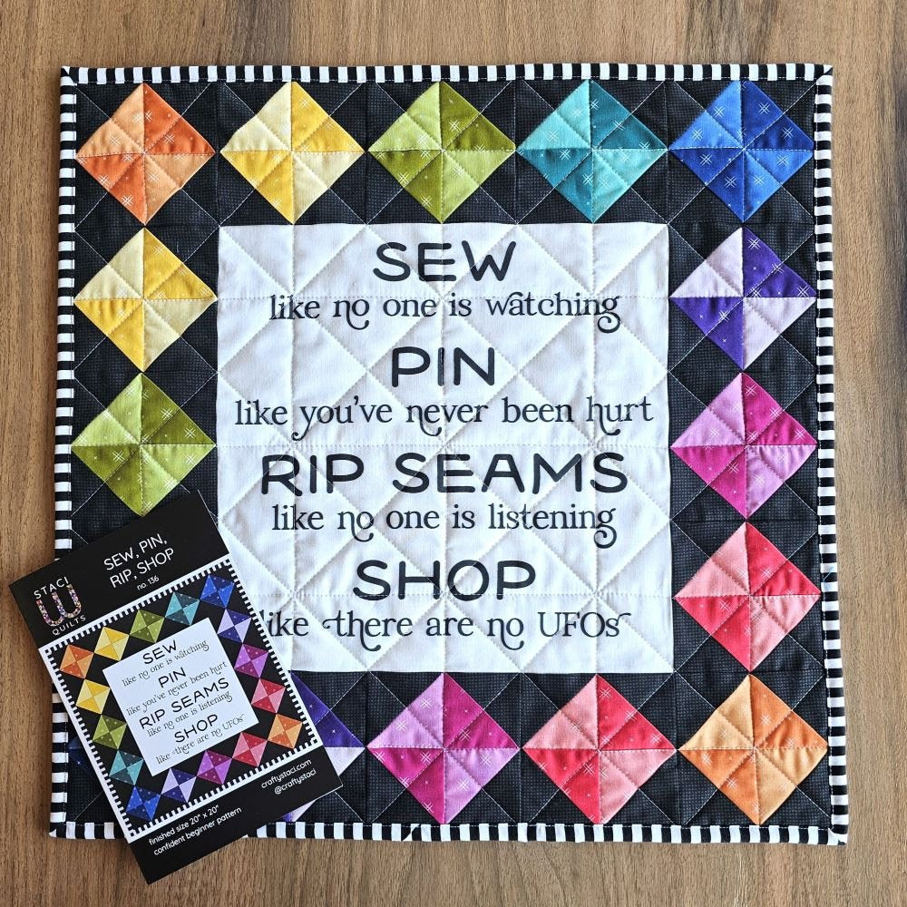 Sew, Pin, Rip, Shop Quilt Pattern