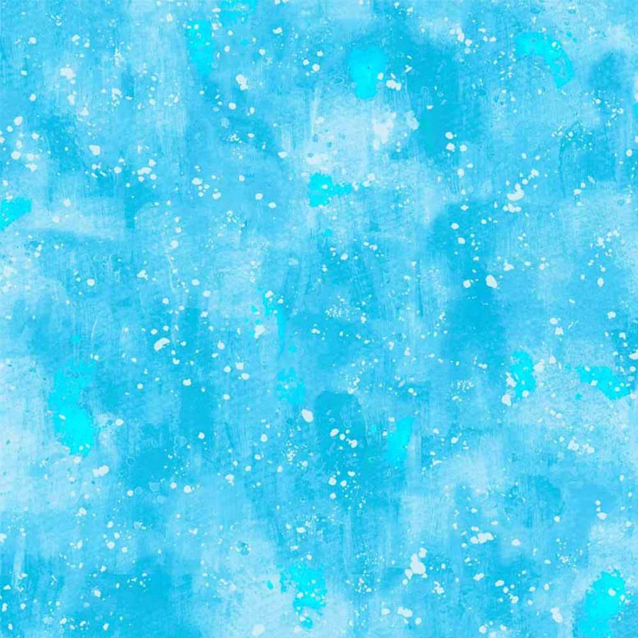 COSMOS - blue - Brushy Blender - P & B Textiles fabric