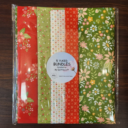 Strawberry Christmas 5 Yard Bundle