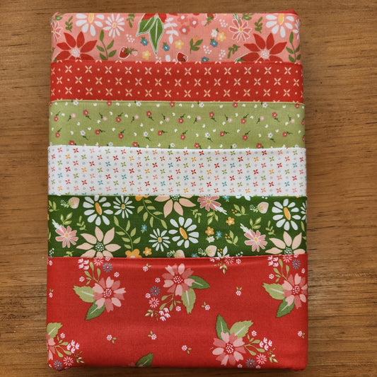 Strawberry Christmas Half Yard Bundle (6)