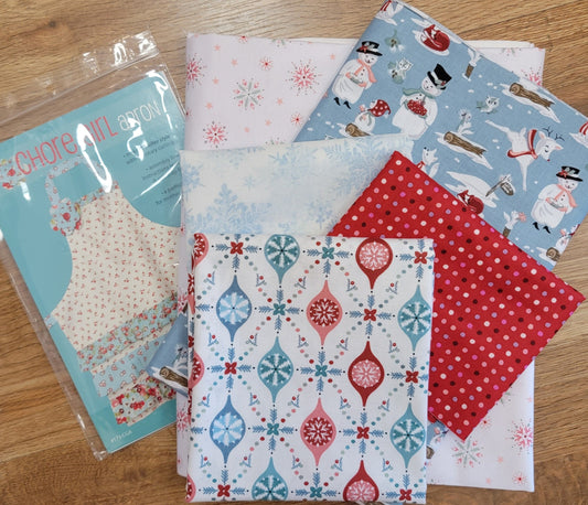 Chore Girl Apron - Frost and Flurry Kit