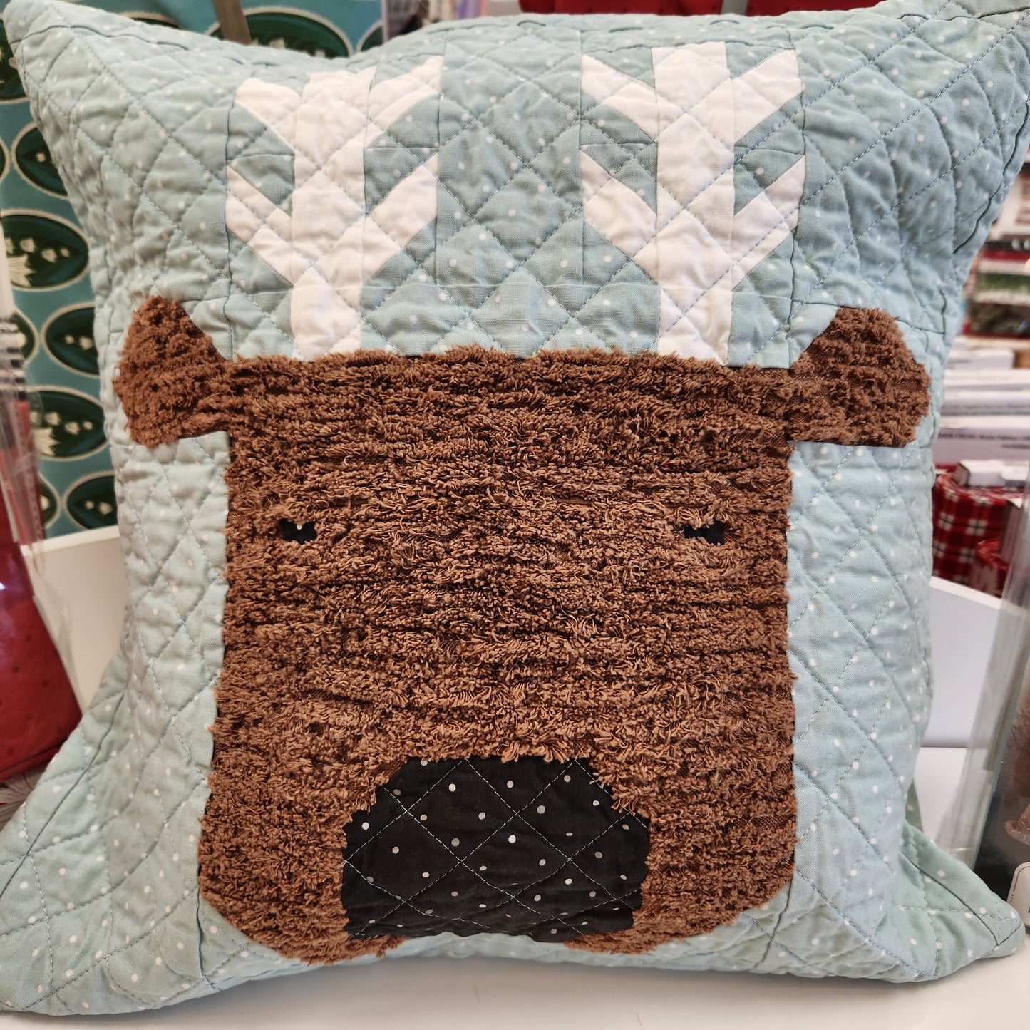Merry Reindeer Pillow Kit (Blue)