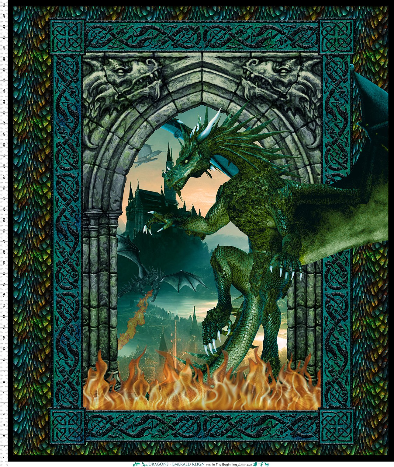 Dragons - Emerald Reign - Large Panel