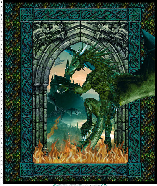 Dragons - Emerald Reign - Large Panel