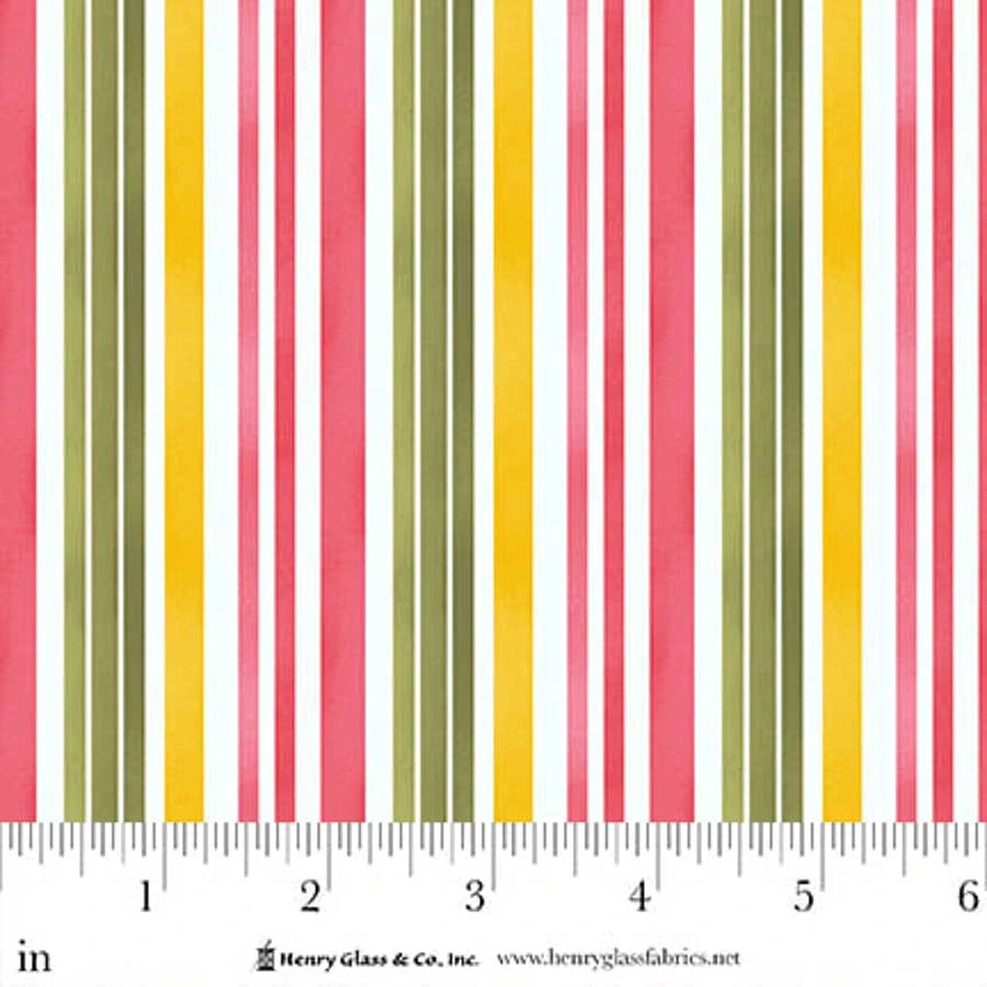 Bloomscape Stripe Multi Fabric | Henry Glass