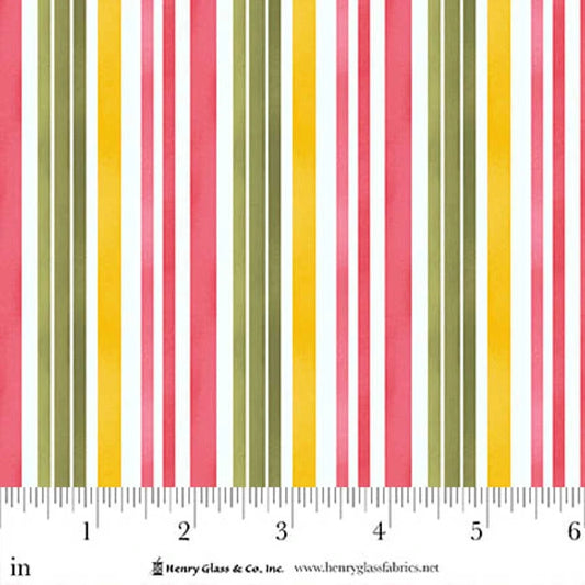 Bloomscape Stripe Multi Fabric | Henry Glass