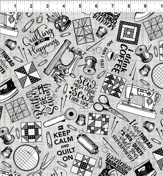Sketchbook Prints - Sewing - Taupe