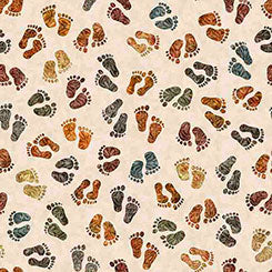 BIGFOOT - Bigfoot Footprints - tan
