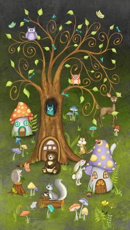 Enchanted Woods - Forest Panel 24"x42"