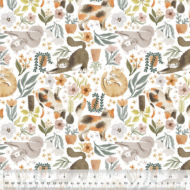 Petal and Purr - Purrfect Plants - White