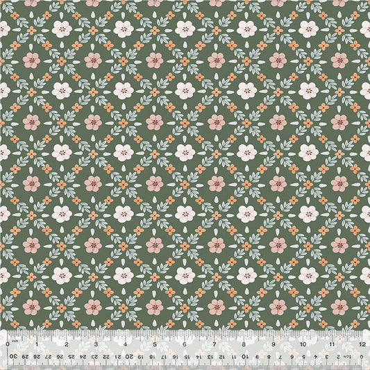 Petal and Purr - Garden Lattice - Sage