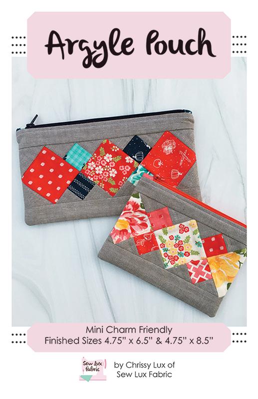 Argyle Pouch * SLF 2013 Sew Lux Fabric#1