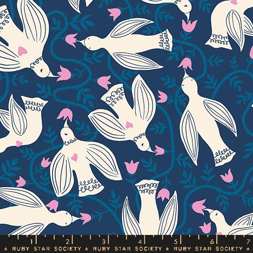 Endpaper Hummingbirds Bluebell RS6040 15