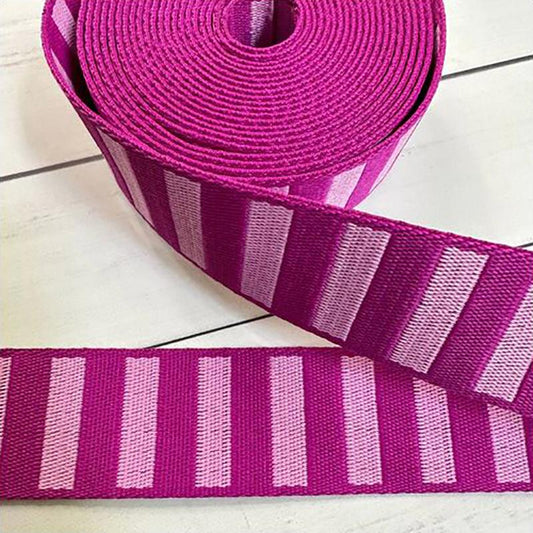 Bold Stripe Web Berry/Peony SSCWEB 01 Stitch Supply