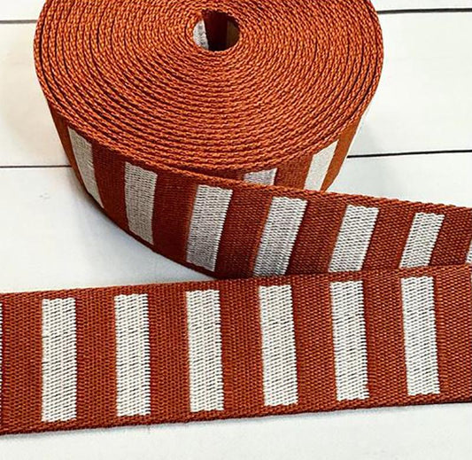 Bold Stripe Web Saddle/Off Wht SSCWEB 08 Stitch Supply