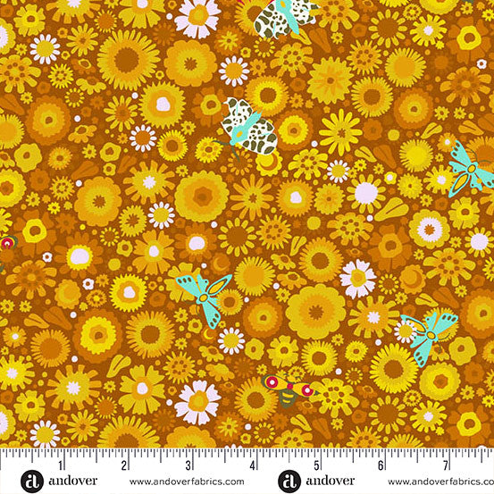 Camp Kitschy Lala by Alison Glass Daisy Field Marigold