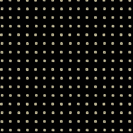 Frond - Cubes - Black