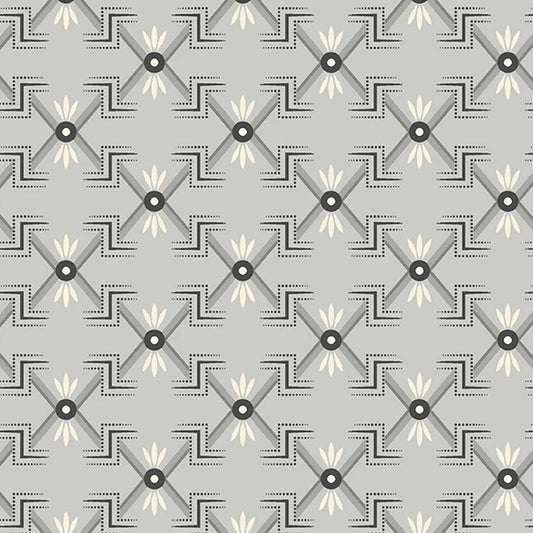Tangent by Andover Fabrics Blanket Gray