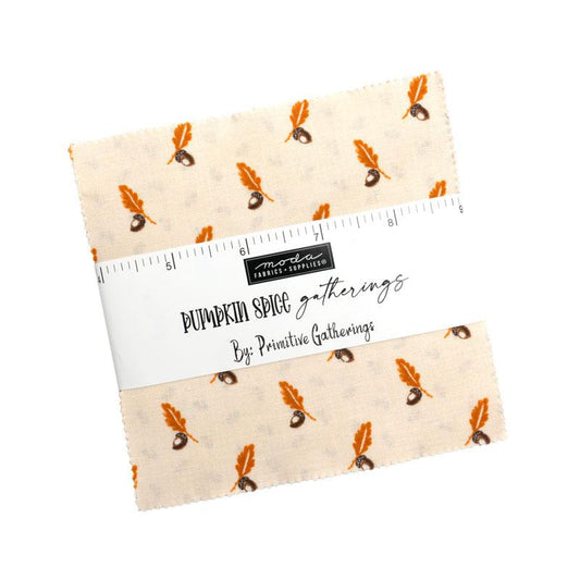 Pumpkin Spice Gather Charm Pack 49290PP Moda Precuts#1