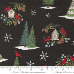 Winter Friends   Charcoal Black 56130 18     Moda         #1