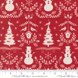 Winter Friends        Berry Red 56133 17     Moda         #1