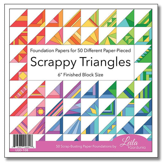 Scrappy Triangle Foundation Paper - 6" x 6"