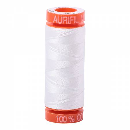 Aurifil - Natural White - Mako Cotton Thread 50wt 220yds