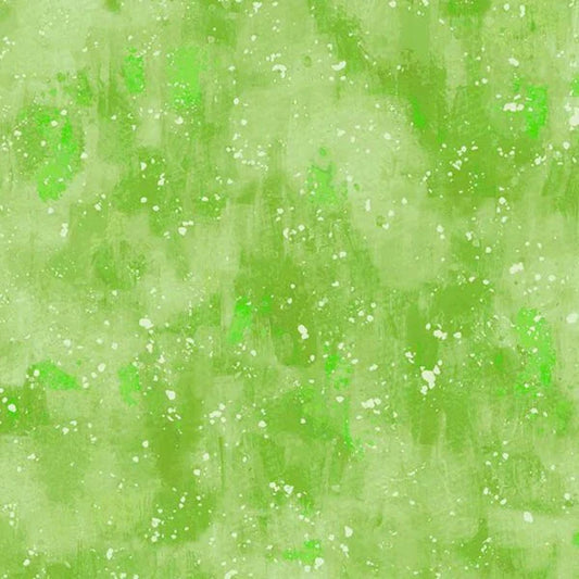 COSMOS -  Apple green - lime - Brushy Blender - P & B Textiles fabric