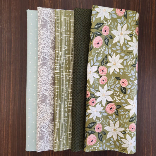 Berry & Pine 5 Yard Bundle - Lt. Green