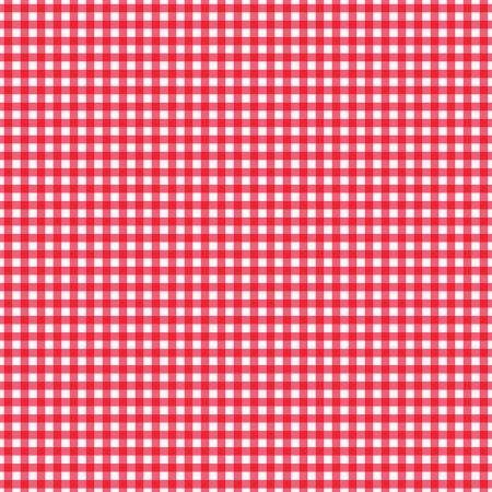 Picnic Florals Gingham Red