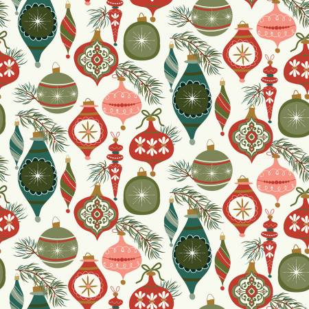 Christmas Is in Town Ornaments Cream Christmas