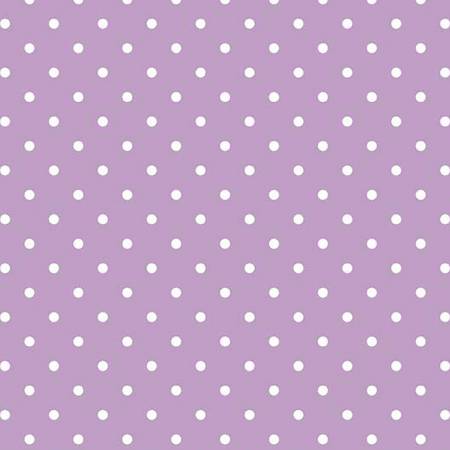 White Swiss Dot On Lavendar