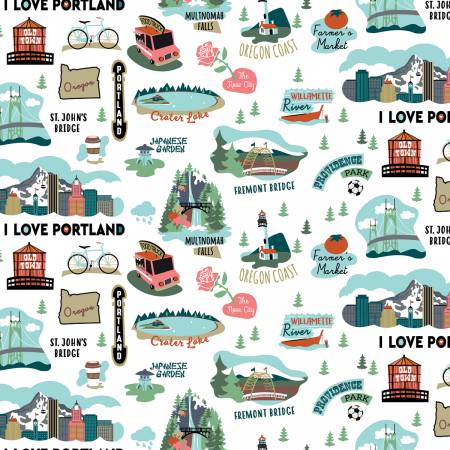 I Love Oregon - Main White