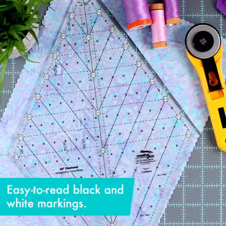 Creative Grids Quilt Ruler 60 Degree Diamond # CGR60DIA