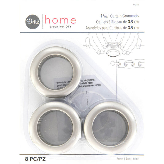 Curtain Grommets -  1  9/16" Pewter