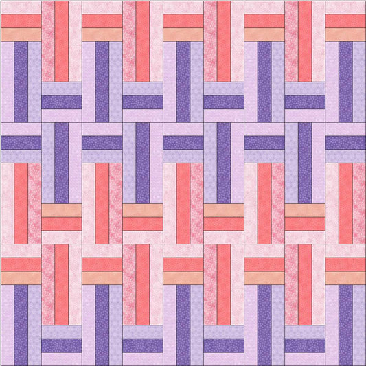Dash It All Throw PDF Six Pack Pattern (6) or (3 + 3)
