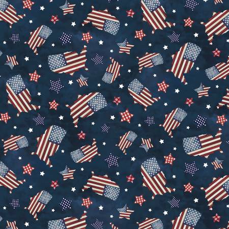 Farmhouse Americana - Wooden Map Toss Patriotic